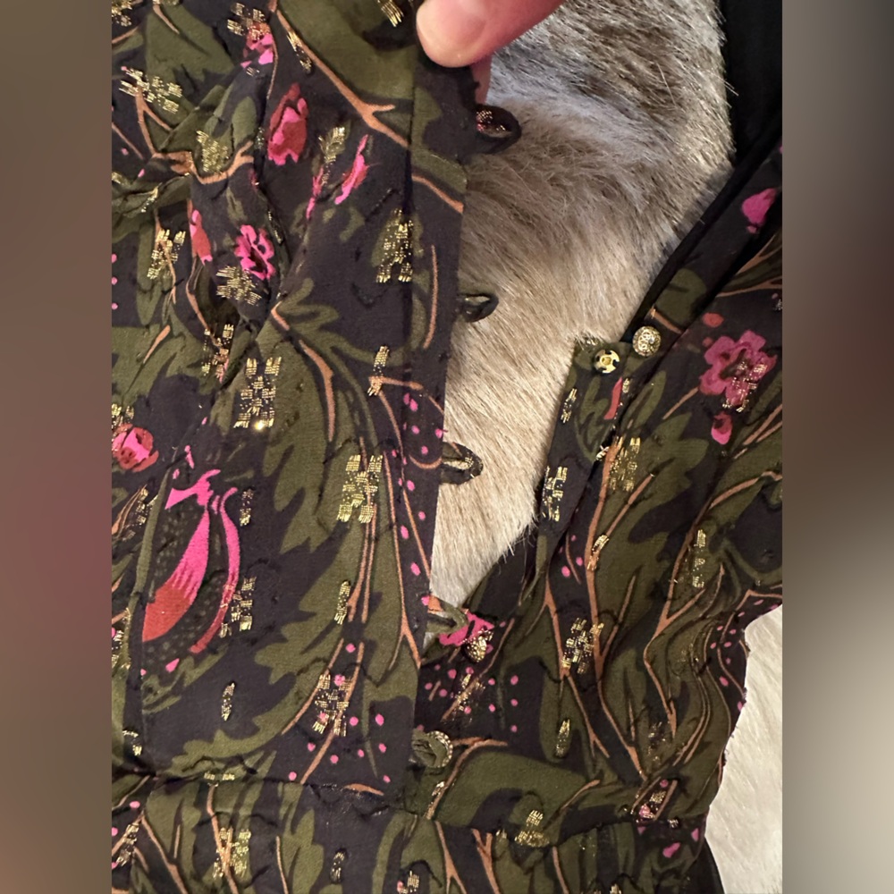 Ett:Twa Anthropologie Brenda Green Gold Jumpsuit size 4
Boho cottagecore - Picture 7 of 10